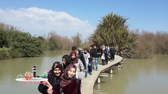 طلاب الثانوية الجديدة بالمحمية الطبيعية  الكردانة